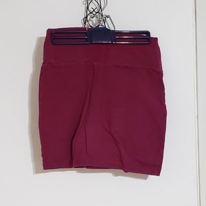 Raspberry mini skirt